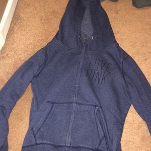 Cowl neck full zip PINK VS